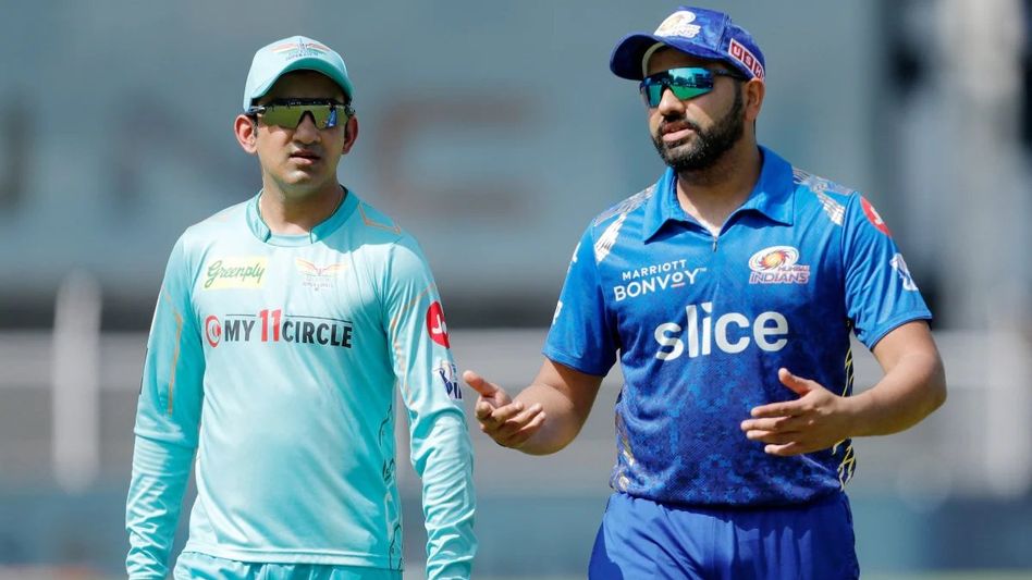 Gautam Gambhir with Rohit Sharma Gautam Gambhir with Rohit Sharma