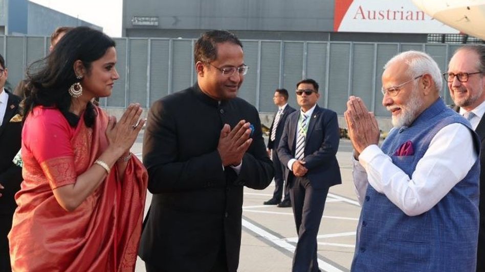 PM Modi in Austria (Photo:X.Com/Sidhant Sibal) PM Modi in Austria (Photo:X.Com/Sidhant Sibal)