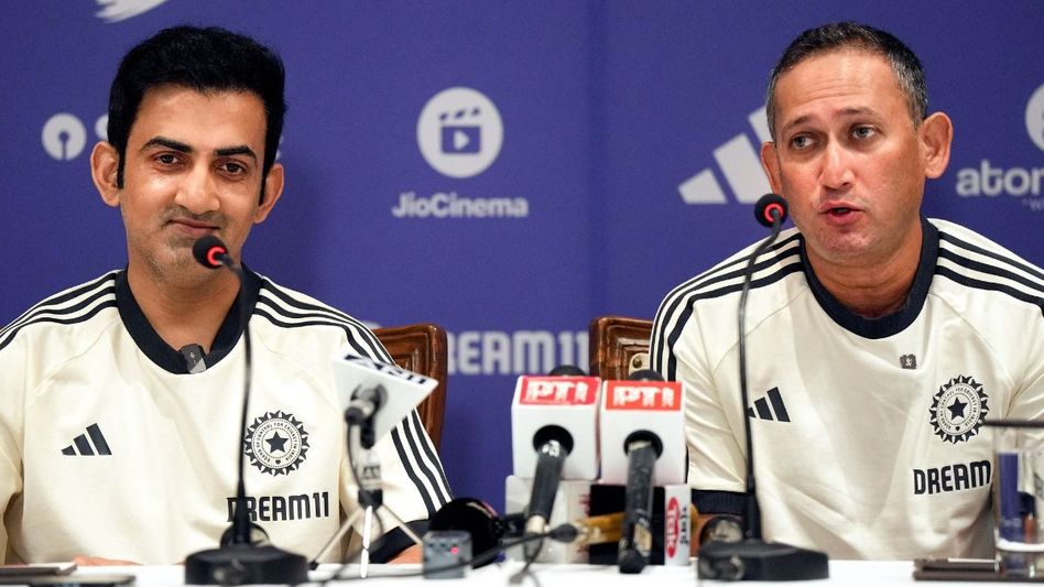 Gautam Gambhir and Ajit Agrakar (Photo: PTI) Gautam Gambhir and Ajit Agrakar (Photo: PTI)