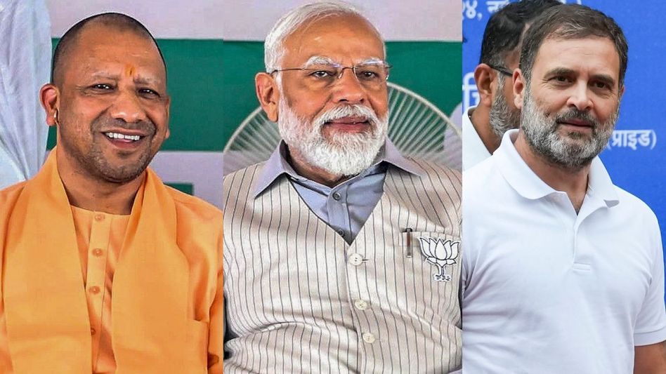 Yogi, Modi and Rahul Gandhi (File Photo: PTI) Yogi, Modi and Rahul Gandhi (File Photo: PTI)