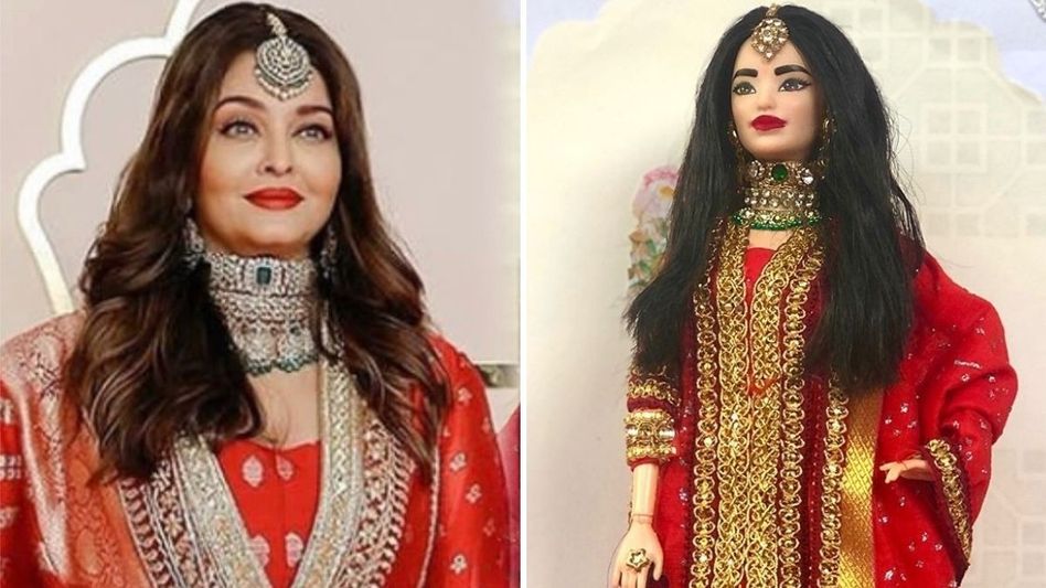 Aishwarya Rai-inspired Doll: ऐश्वर्या की अनंत अंबानी की शादी वाले लुक से इंस्पायर डॉल हुई वायरल, लोगों ने कहा- अरे! ये क्या बना दिया - Aishwarya Rai doll sparked debate on the