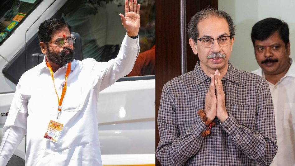 Eknath Shinde and Uddhav Thackeray Eknath Shinde and Uddhav Thackeray
