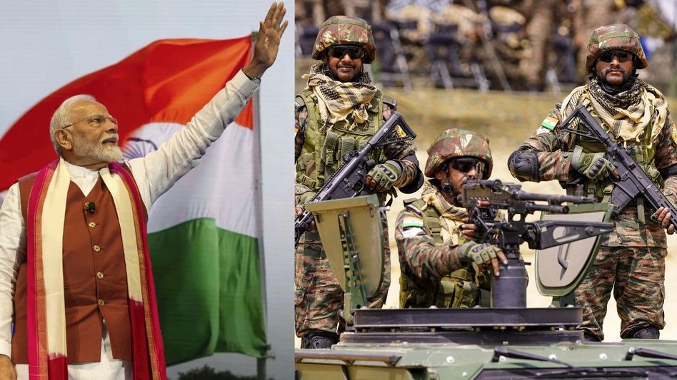 PM Modi and Indian Army Soldiers (Photo: PTI) PM Modi and Indian Army Soldiers (Photo: PTI)