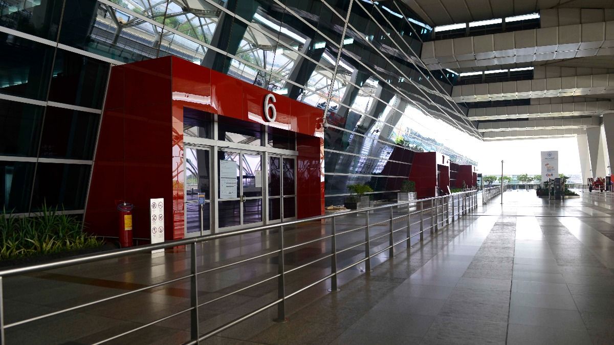 The man had sent two bomb threat messages to Delhi airport. 