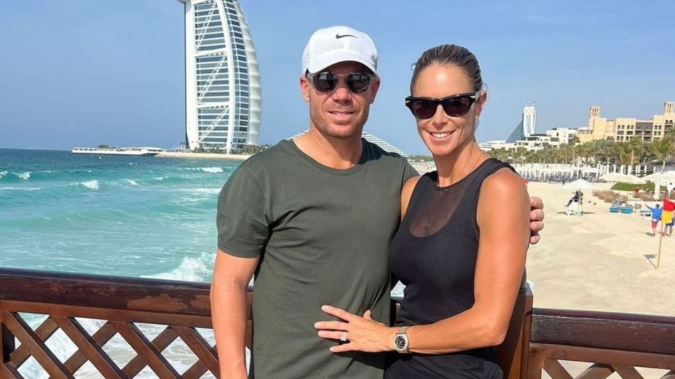 David Warner With Wife  David Warner With Wife