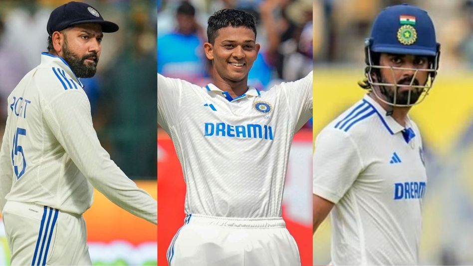 Rohit Sharma, Yashasvi Jaiswal, KL Rahul (File Photo: PTI) Rohit Sharma, Yashasvi Jaiswal, KL Rahul (File Photo: PTI)