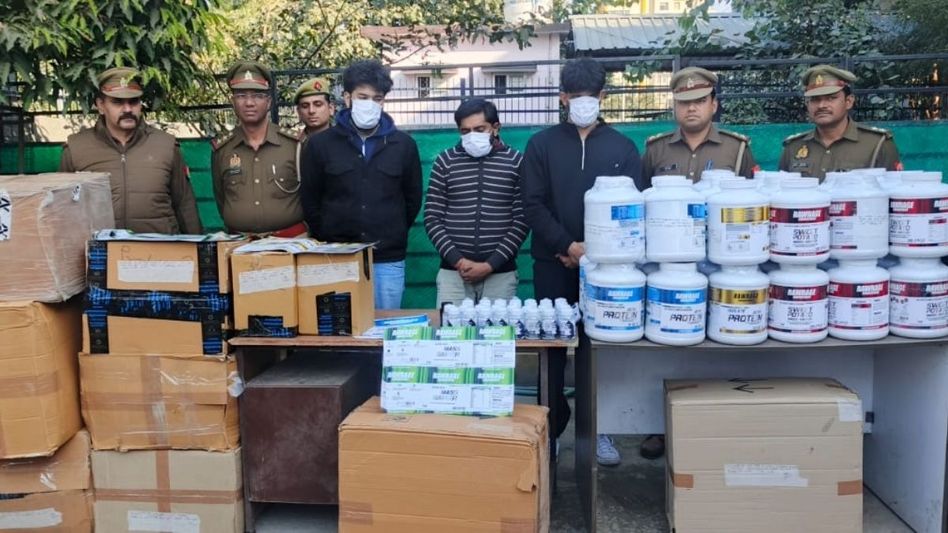 Noida Police Arrests Gang Involved in Making Fake Protein Powder Noida Police Arrests Gang Involved in Making Fake Protein Powder