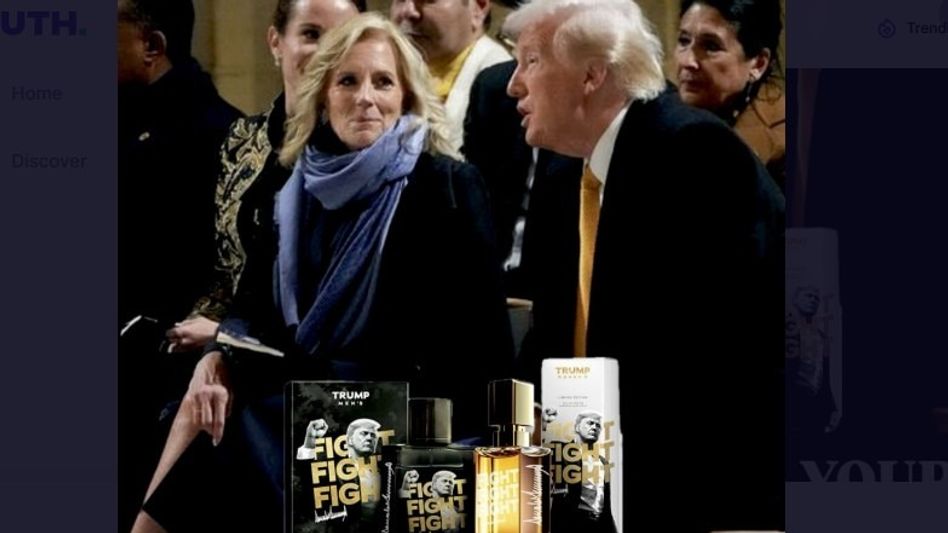 Donald Trump Jill Biden perfume fight Donald Trump Jill Biden perfume fight