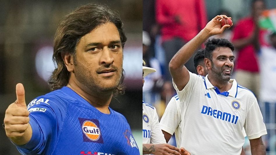 MS Dhoni and Ravichandran Ashwin MS Dhoni and Ravichandran Ashwin