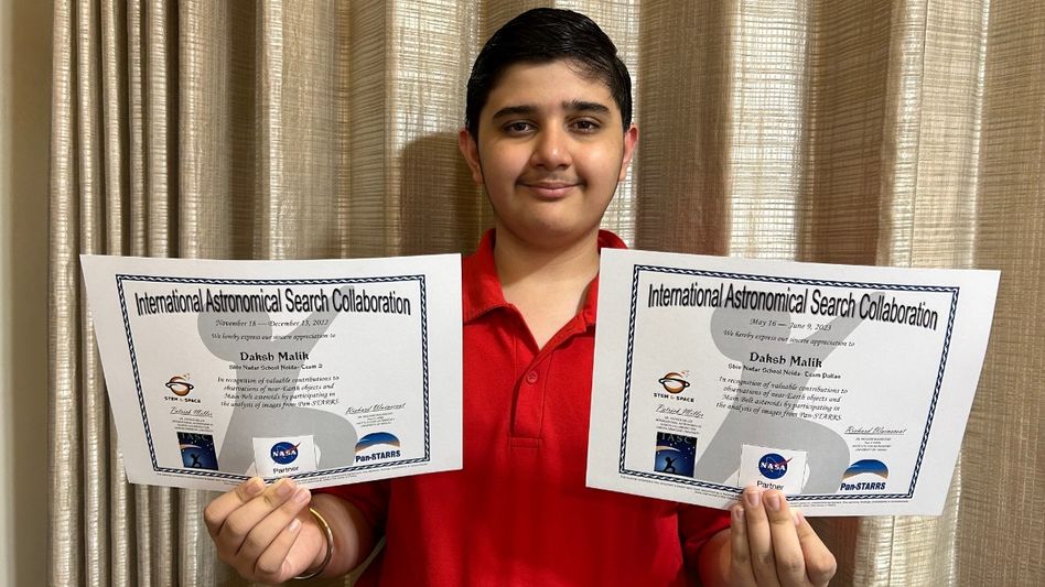 14-year-old Noida boy discovers asteroid via NASA project, set to name it 14-year-old Noida boy discovers asteroid via NASA project, set to name it