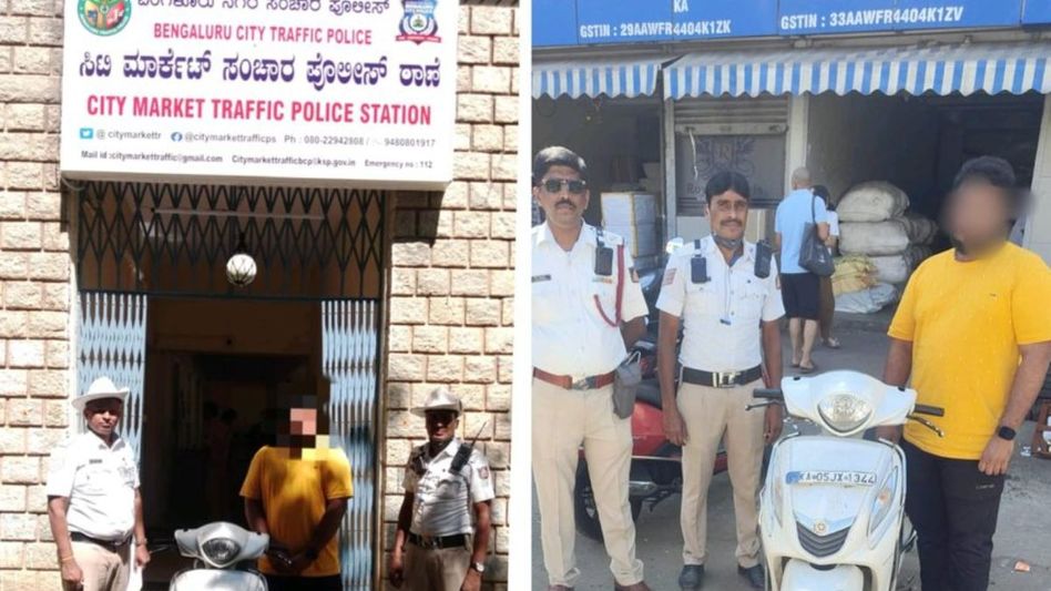 Bengaluru Traffic Challan (Photo Credit: X @HiShibamSarkar)  Bengaluru Traffic Challan (Photo Credit: X @HiShibamSarkar)