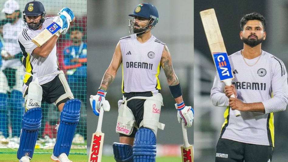 Rohit Sharma, Virat Kohli and Shreyas Iyer (Photo: PTI) Rohit Sharma, Virat Kohli and Shreyas Iyer (Photo: PTI)