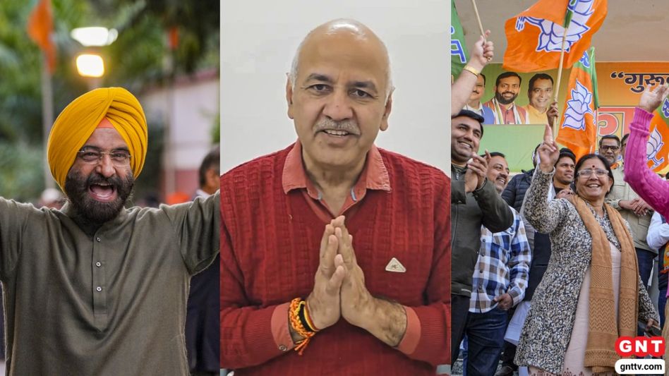 Delhi Election Result 2025 (Photo Credit: PTI) Delhi Election Result 2025 (Photo Credit: PTI)
