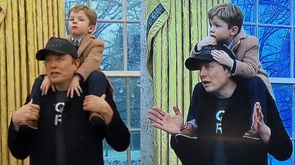 Elon Musk with Son (photo credit X@elonmusk) Elon Musk with Son (photo credit X@elonmusk)