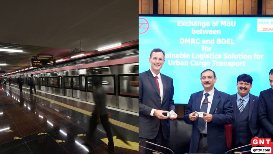 Delhi Metro Courier Service (Photo Credit: India Today) Delhi Metro Courier Service (Photo Credit: India Today)