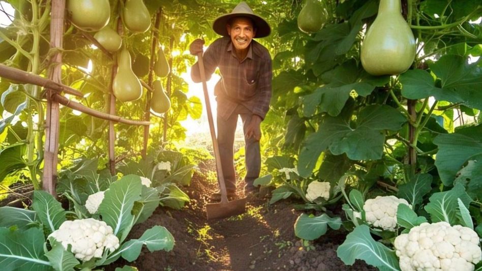 Cauliflower and Bottle gourd cultivation Cauliflower and Bottle gourd cultivation