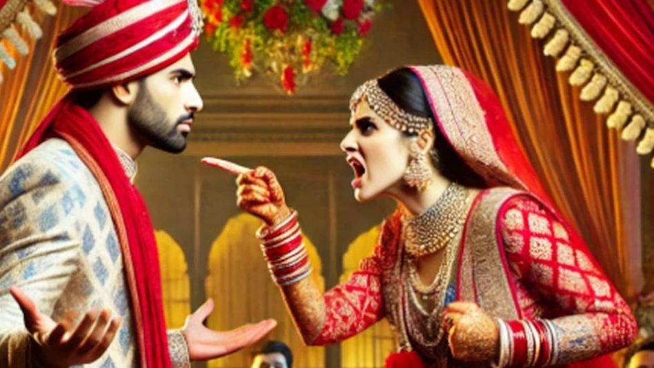 Groom And Bride Clash (फोटो - AI) Groom And Bride Clash (फोटो - AI)