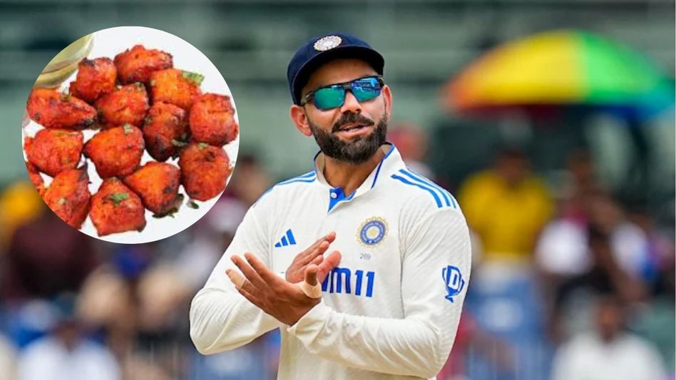 Virat Kohli eats Mock Chicken Virat Kohli eats Mock Chicken