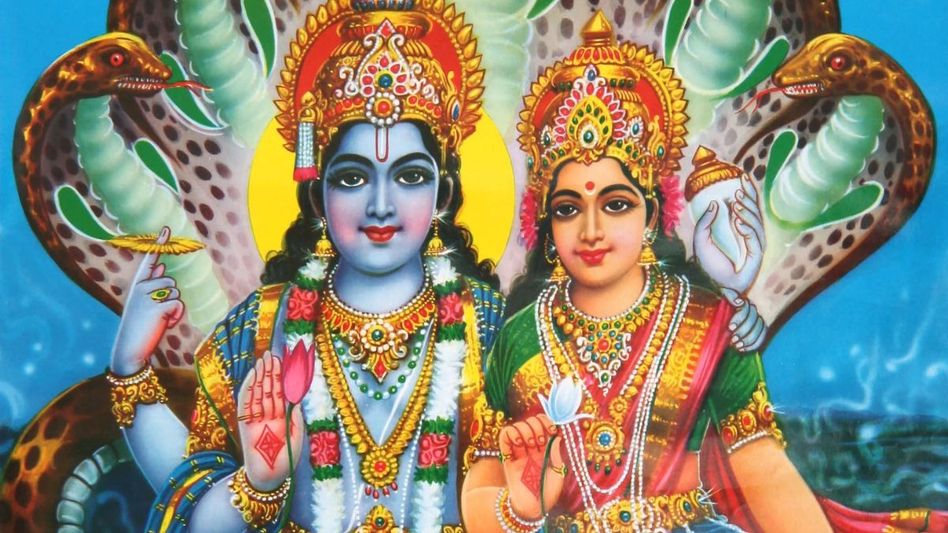 Lord Vishnu and Mata Lakshmi Lord Vishnu and Mata Lakshmi