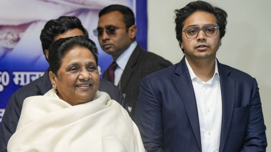 Mayawati and Akash Anand Mayawati and Akash Anand