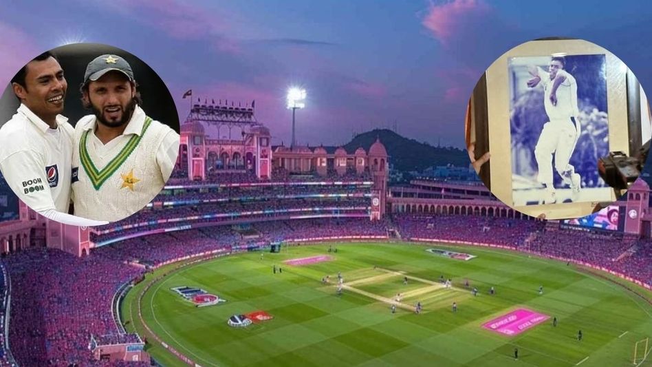 Pakistani Cricketers Photos Removed Sawai Mansingh Stadium Pakistani Cricketers Photos Removed Sawai Mansingh Stadium