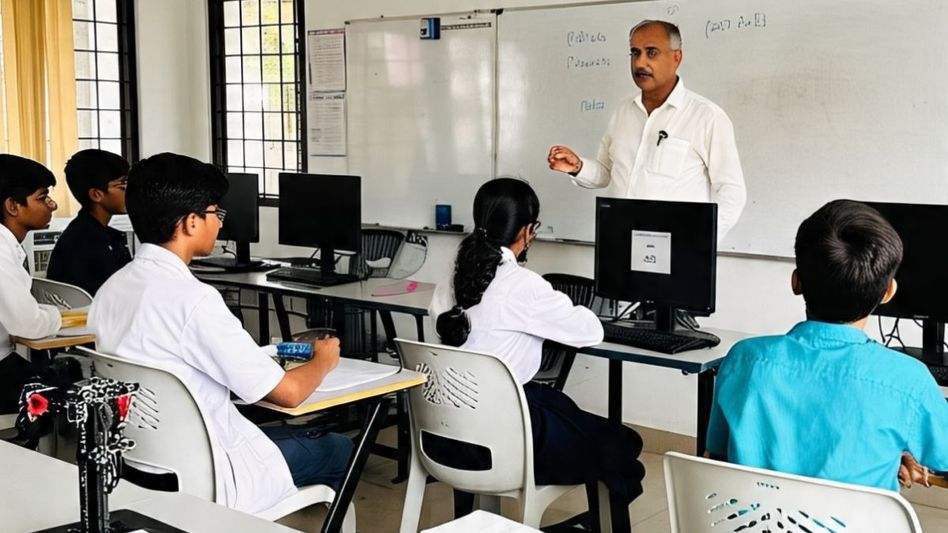 Teacher teaching robotics in class (Photo/Meta AI) Teacher teaching robotics in class (Photo/Meta AI)