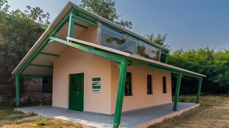 India gets first school made of sugarcane waste bricks in Noida India gets first school made of sugarcane waste bricks in Noida