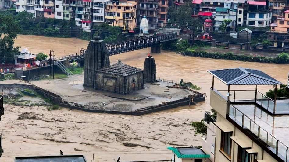 Cloudburst in Mandi (Photo: PTI) Cloudburst in Mandi (Photo: PTI)