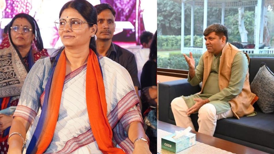 Anupriya Patel and Ashish Patel (Photo/X) Anupriya Patel and Ashish Patel (Photo/X)