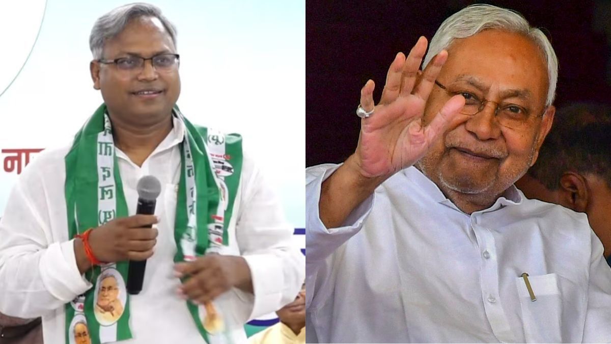 Manish Verma and CM Nitish Kumar (File Photo)