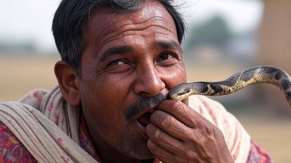 indian man eating alive snake indian man eating alive snake