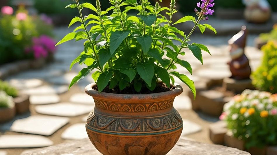 Tulsi Plant (Photo/Meta AI) Tulsi Plant (Photo/Meta AI)
