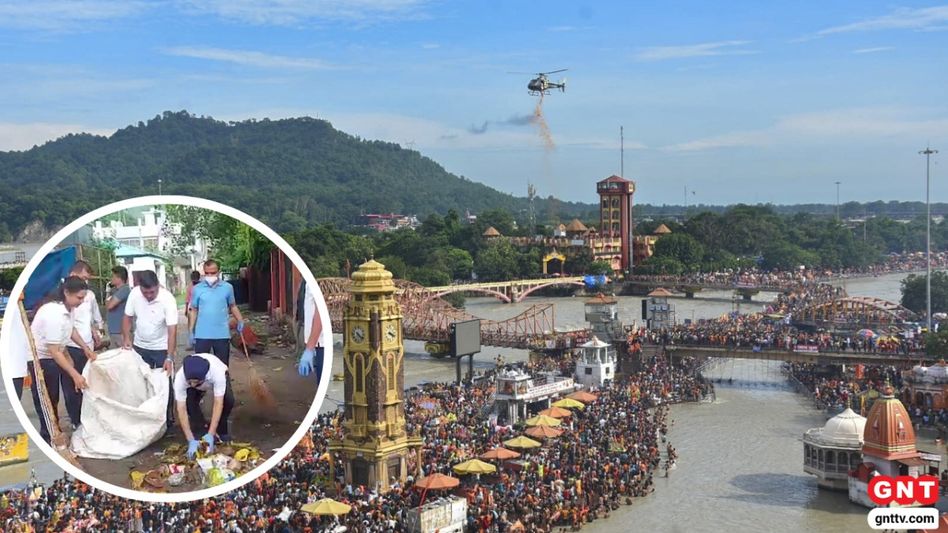 Mega Cleaning Campaign in Haridwar (Photo Credit: PTI) Mega Cleaning Campaign in Haridwar (Photo Credit: PTI)