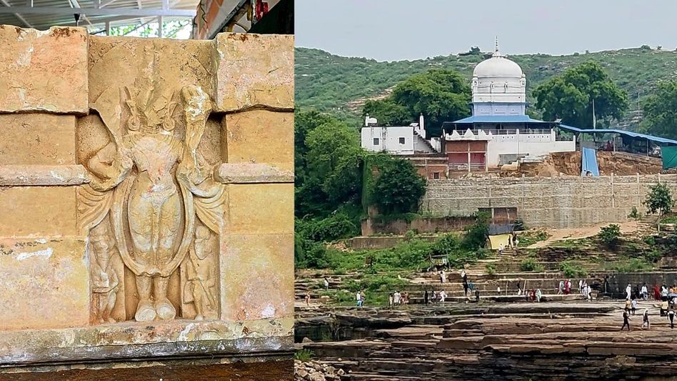 A statue has been found near the tomb A statue has been found near the tomb