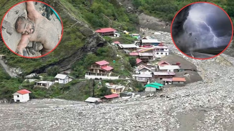 Heavy Damage Due to Cloudburst in Dharali Village of Uttarkashi Heavy Damage Due to Cloudburst in Dharali Village of Uttarkashi