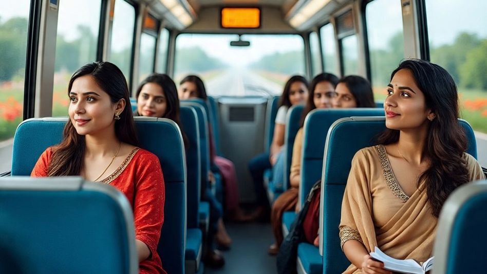 Women Sitting in the Bus (Photo: Meta AI) Women Sitting in the Bus (Photo: Meta AI)