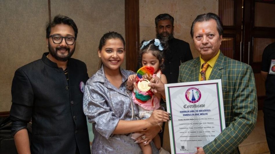 Kridha Shobhit Sinha (Photo: World Record India) Kridha Shobhit Sinha (Photo: World Record India)