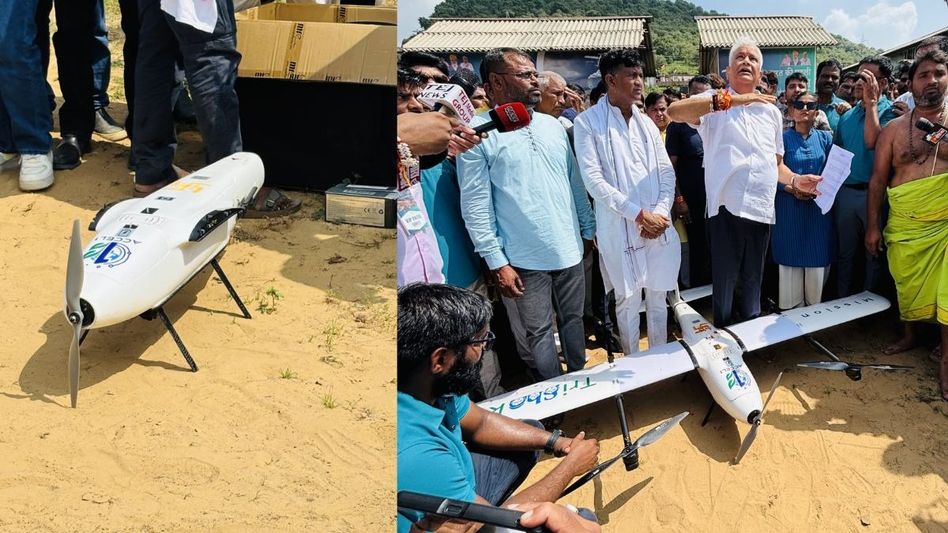 Cloud seeding using drone Cloud seeding using drone