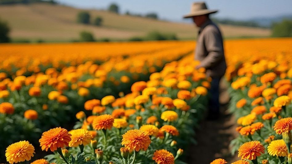 Marigold Flower Farming (Photo/Meta AI) Marigold Flower Farming (Photo/Meta AI)