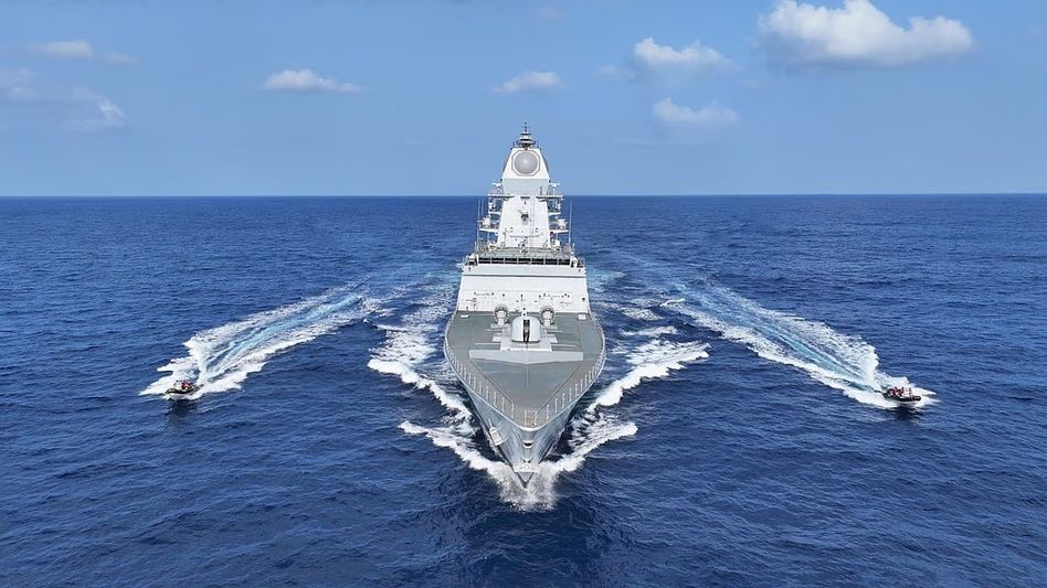 Indian Navy has commissioned the latest state of the art Project 17A multi-mission stealth frigates Udaygiri and Himgiri Indian Navy has commissioned the latest state of the art Project 17A multi-mission stealth frigates Udaygiri and Himgiri