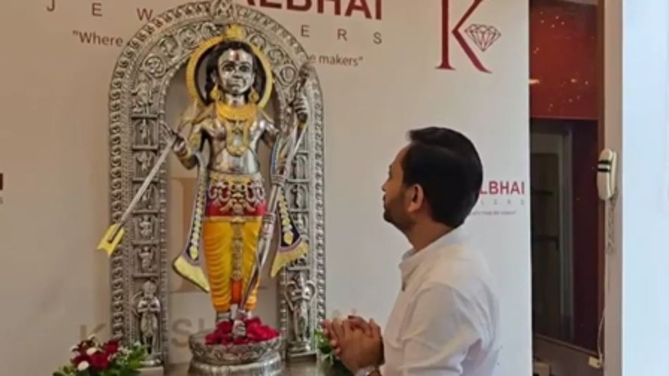 5 feet high silver statue of Lord Shri Ram 5 feet high silver statue of Lord Shri Ram