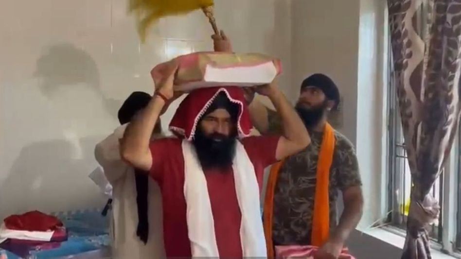 Jasvir Singh Raja Gill took the holy form of Sri Guru Granth Sahib Ji to a safe place Jasvir Singh Raja Gill took the holy form of Sri Guru Granth Sahib Ji to a safe place