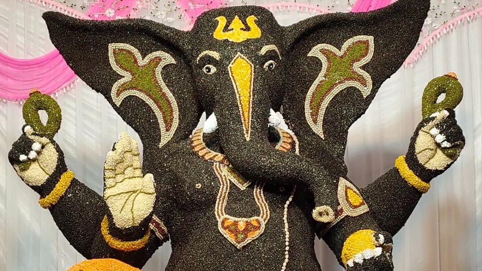 Ganesh Ji Made Of Lentils Ganesh Ji Made Of Lentils