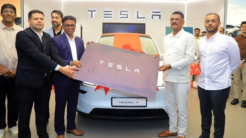 Tesla Model Y First Delivery Pratap Sarnaik Tesla Model Y First Delivery Pratap Sarnaik