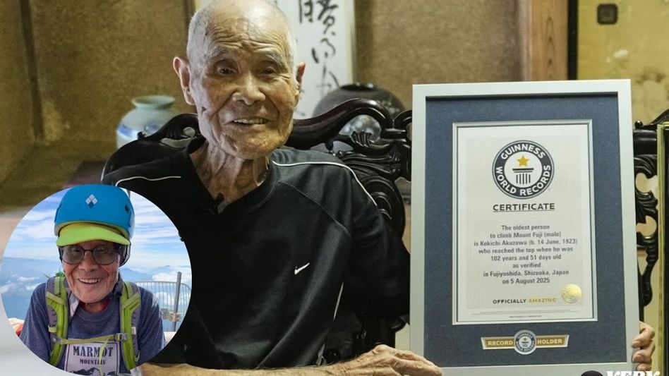 102-Year-Old Kokichi Akuzawa Becomes World’s Oldest Person to Summit Mount Fuji 102-Year-Old Kokichi Akuzawa Becomes World’s Oldest Person to Summit Mount Fuji
