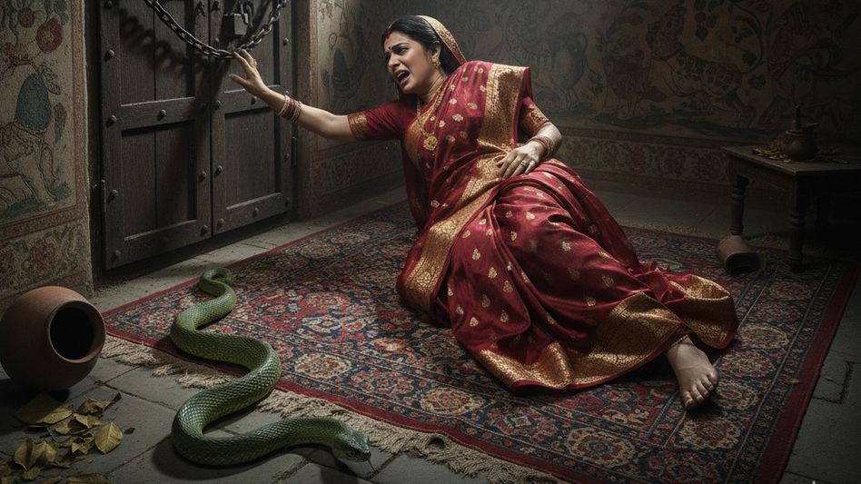 Married woman locked in room and bitten by snake Married woman locked in room and bitten by snake
