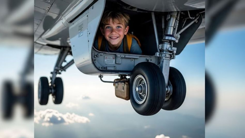 Teenager Flew From Kabul to Delhi Sitting Planes Wheel (Photo: AI-generated) Teenager Flew From Kabul to Delhi Sitting Planes Wheel (Photo: AI-generated)
