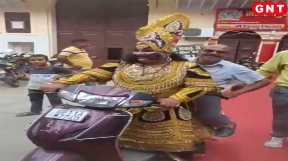 Ravana on a scooter Ravana on a scooter