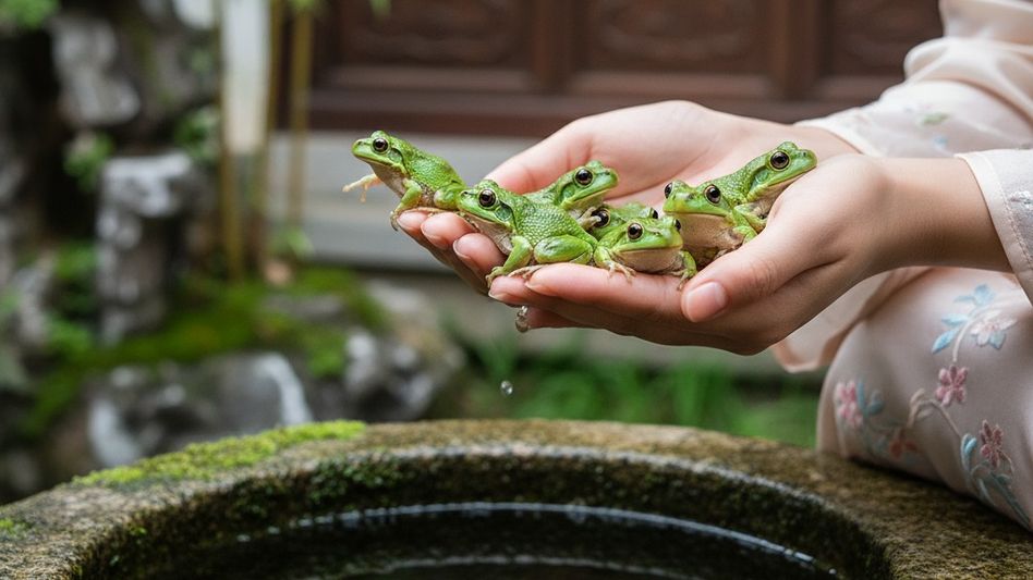 woman swallowed eight small live frogs woman swallowed eight small live frogs