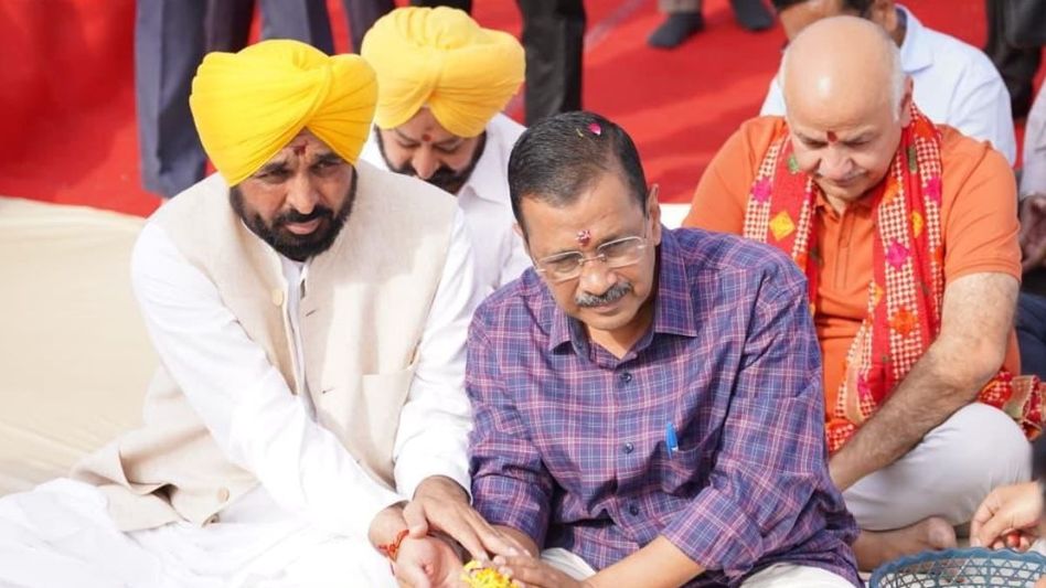 CM Bhagwant Mann and Arvind Kejriwal CM Bhagwant Mann and Arvind Kejriwal